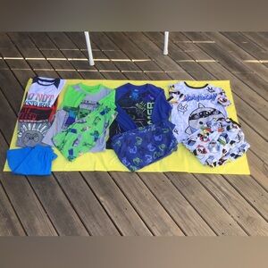 Boy’s 10/12 Pajamas, (3) Sets + (3) Tops, (1) Shorts